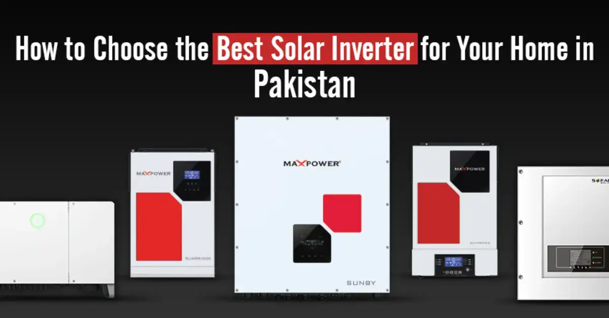 olar energy inverter installed with solar panels for home in Pakistan